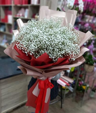 Букет цветов из: Гипсофила в Каргалинской