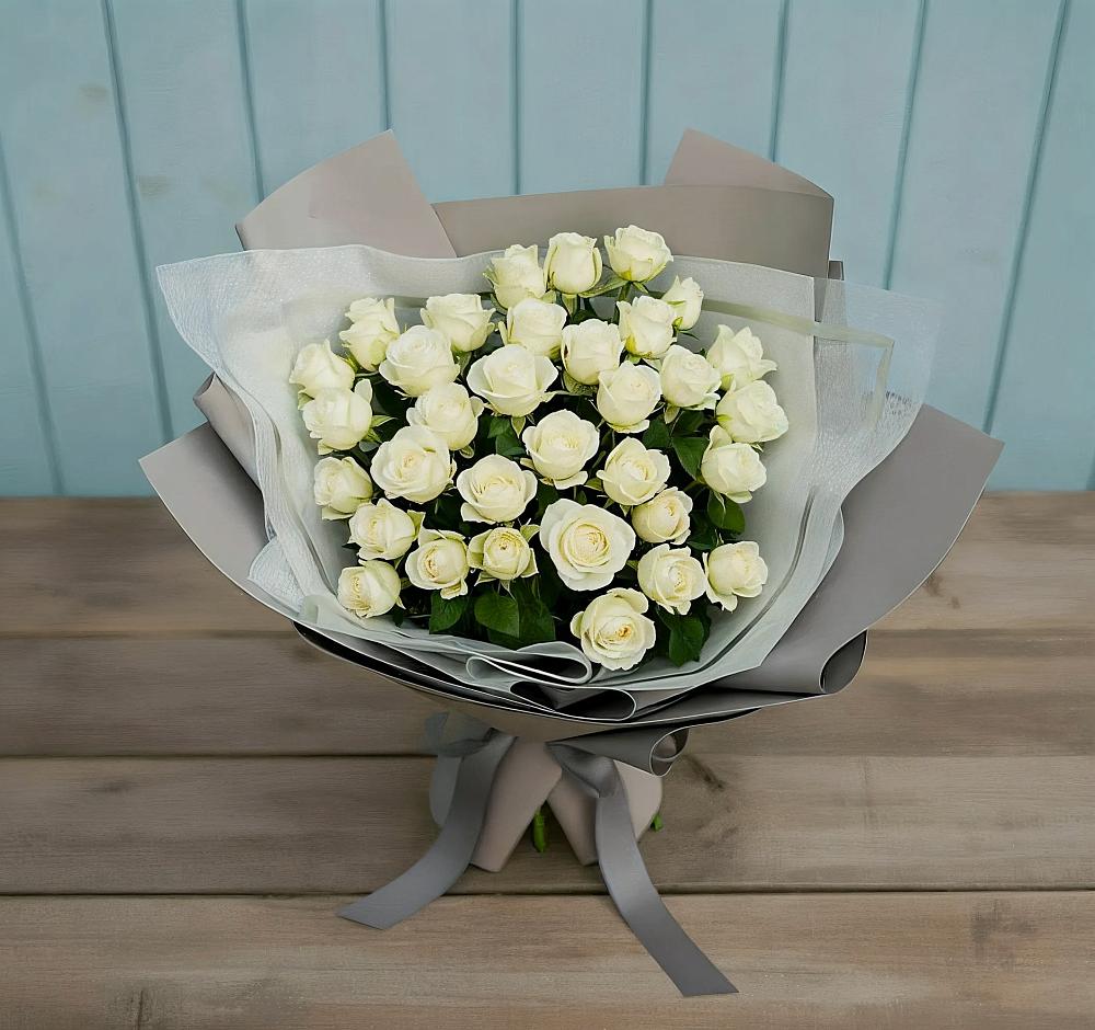 Букет Белоснежная нежность в Каргалинской