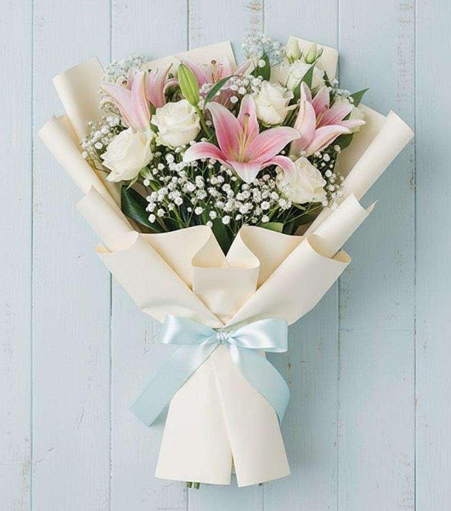 Букет цветов из: Лилии в Каргалинской