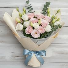 Букет цветов из:  Лизиантусы в Каргалинской