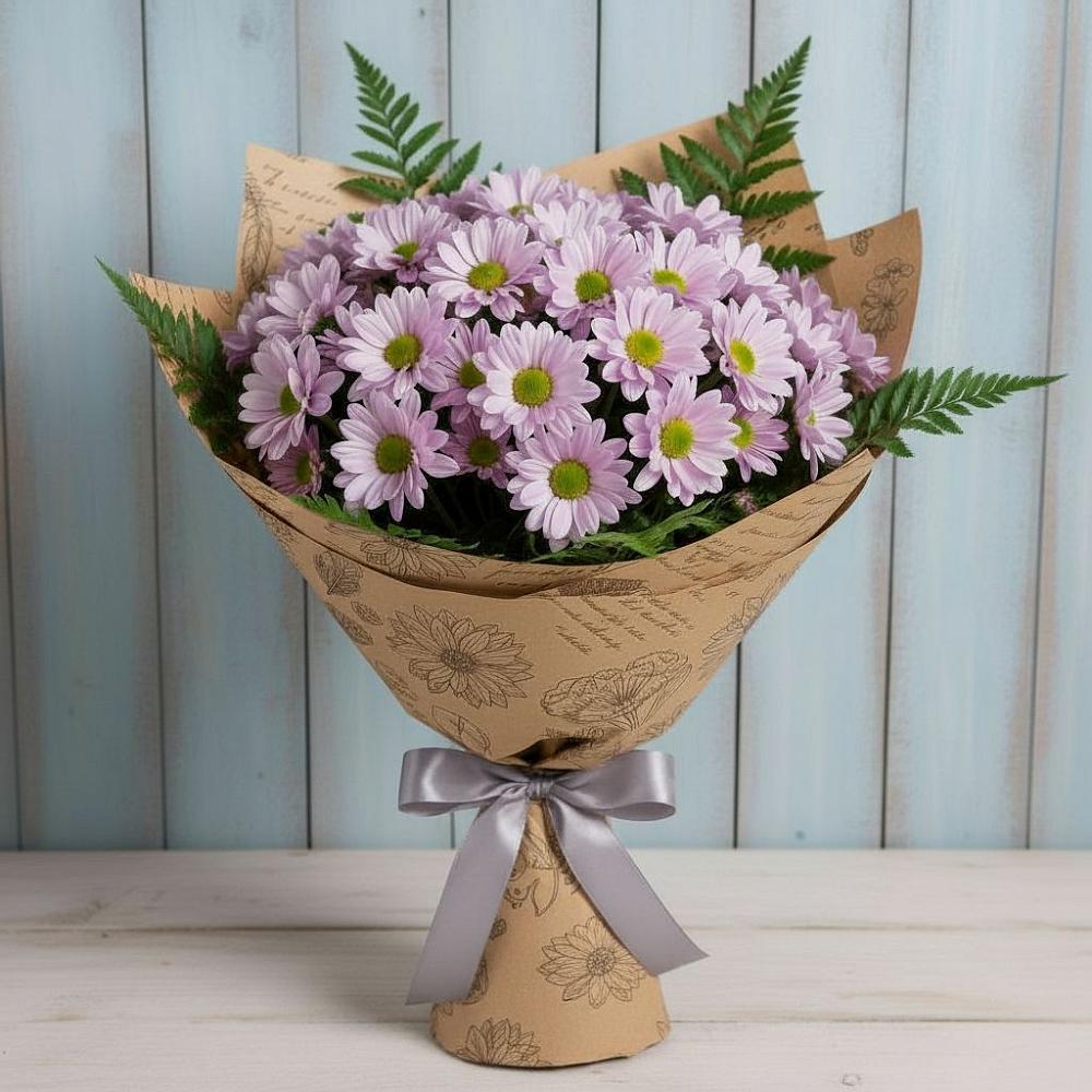 Букет цветов из: Хризантемы в Каргалинской