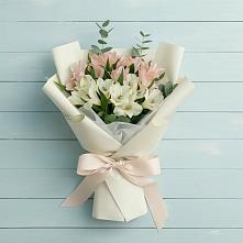 Букет цветов из:  Альстромерии #REPLACE_PRED# Каргалинской