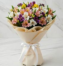 Букет цветов из:  Альстромерии в Каргалинской