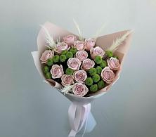 Букет цветов из:  Розы и Хризантемы в Каргалинской