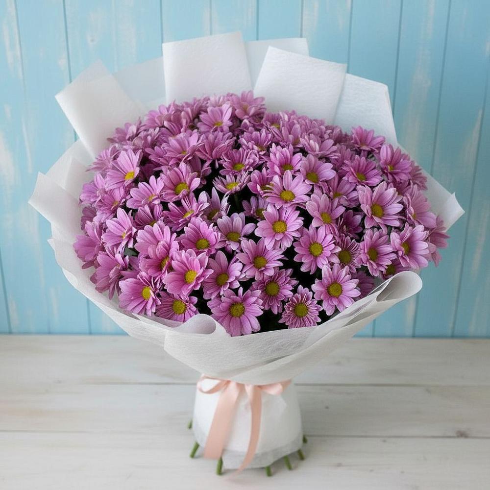 Букет цветов из: Хризантемы в Каргалинской