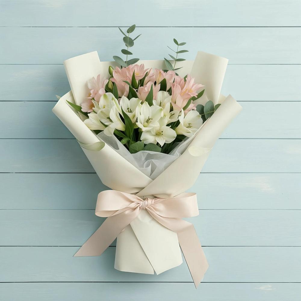 Букет цветов из: Альстромерии в Каргалинской