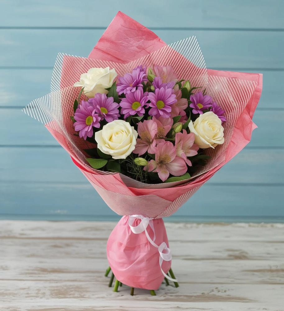 Букет цветов из: Герберы в Каргалинской