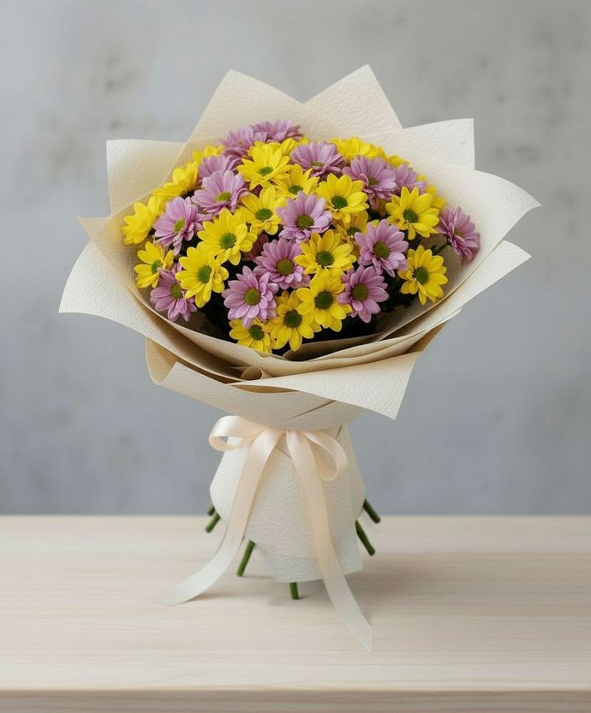 Букет цветов из: Хризантемы в Каргалинской